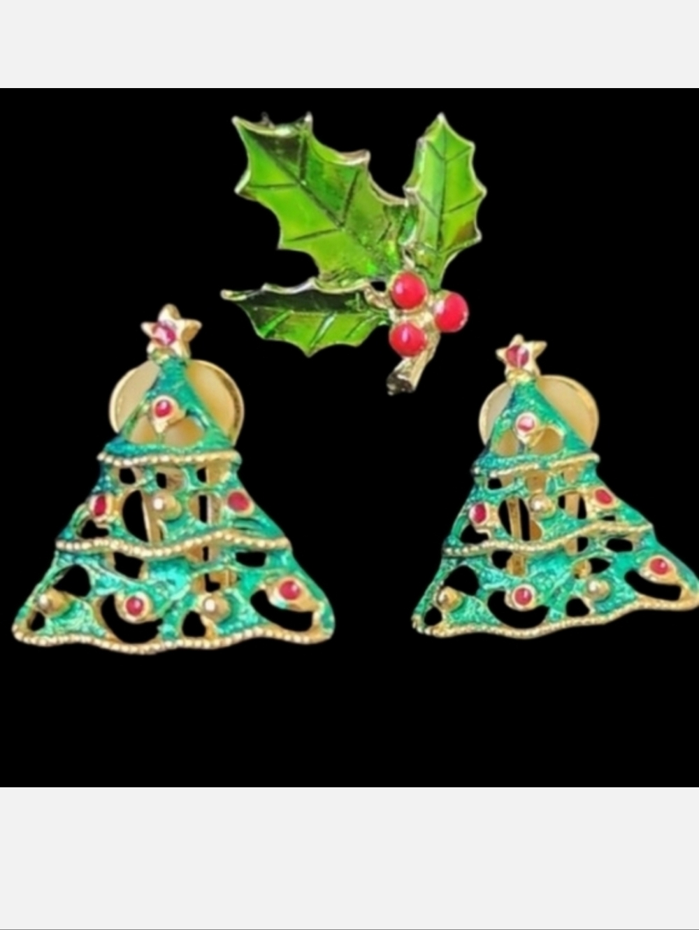 Broch & Clip on Earrings Vintage